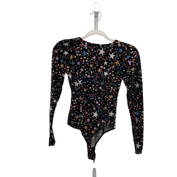 Free People Girls Like Us Star Print Black Bodysuit - Picture 8 of 12